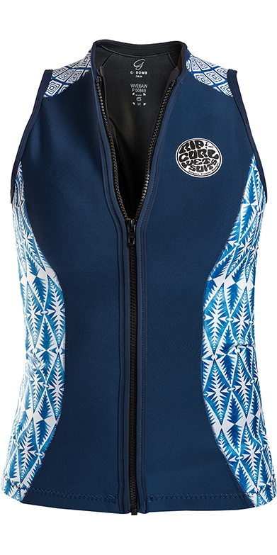 Rip Curl Womens G-Bomb 1mm Sleeveless Neoprene Vest Blue WVE6BW